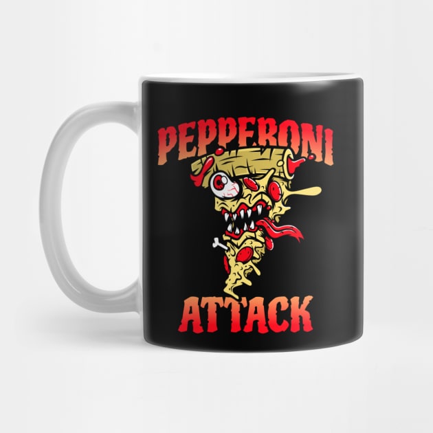 Pepperoni Attack Design by ArtPace